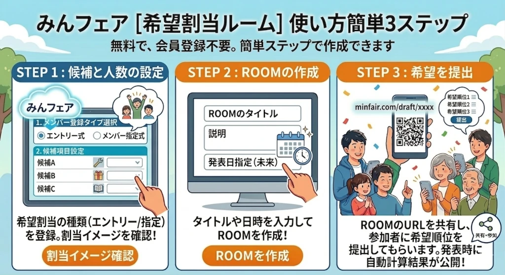 使い方ステップ